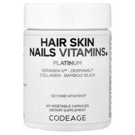 <img alt="Codeage, Hair Skin Nails Vitamins, Platinum, 60 Vegetable Capsules" title="Codeage, Hair Skin Nails Vitamins, Platinum, 60 Vegetable Capsules,850068815784"