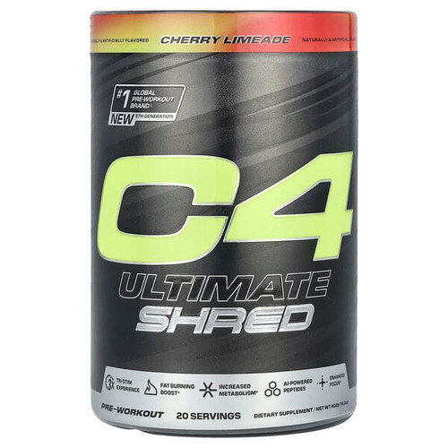 <img alt="C4 - Cellucor, C4 Ultimate Shred, Pre-Workout, Cherry Limeade, 14.2 oz (402 g)" title="C4 - Cellucor, C4 Ultimate Shred, Pre-Workout, Cherry Limeade, 14.2 oz (402 g),842595133479"