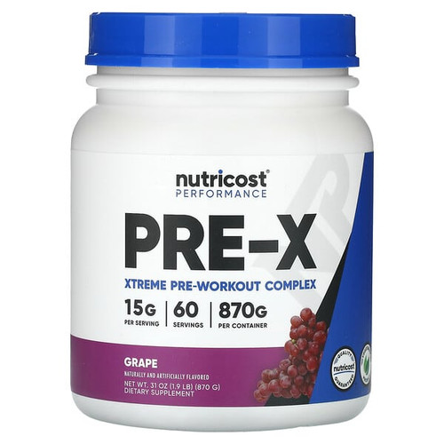 <img alt="Nutricost, Performance, PRE-X, Xtreme Pre-Workout Complex, Grape, 1.9 lb (870 g)" title="Nutricost, Performance, PRE-X, Xtreme Pre-Workout Complex, Grape, 1.9 lb (870 g),810014670973"