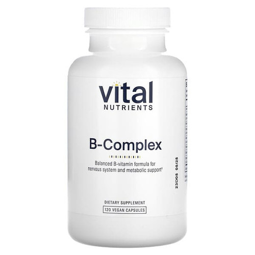 <img alt="Vital Nutrients, B-Complex, 120 Vegan Capsules" title="Vital Nutrients, B-Complex, 120 Vegan Capsules,693465500217"