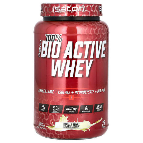 <img alt="Isatori, 100% Bio Active Whey, Vanilla Swirl , 1.9 lbs (864 g)" title="Isatori, 100% Bio Active Whey, Vanilla Swirl , 1.9 lbs (864 g),883488004773"