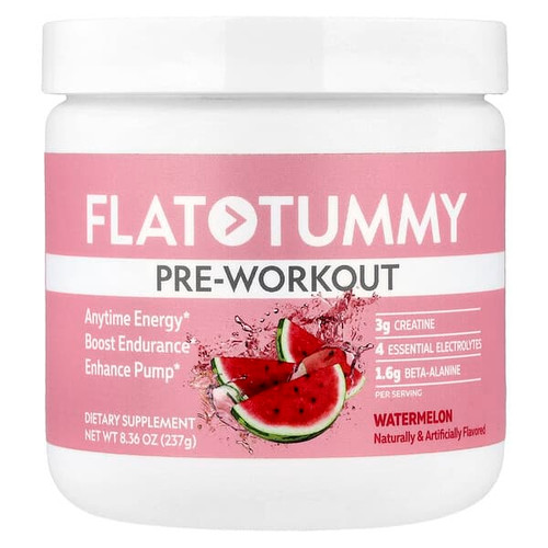 <img alt="Flat Tummy, Pre-Workout, Watermelon, 8.36 oz (237 g)" title="Flat Tummy, Pre-Workout, Watermelon, 8.36 oz (237 g),811909035037"