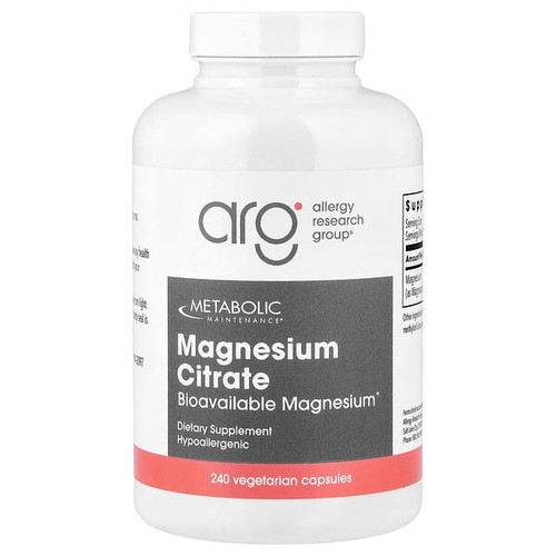 <img alt="Metabolic Maintenance, Magnesium Citrate, 240 Vegetarian Capsules (150 mg per Capsule)" title="Metabolic Maintenance, Magnesium Citrate, 240 Vegetarian Capsules (150 mg per Capsule),838287004301"