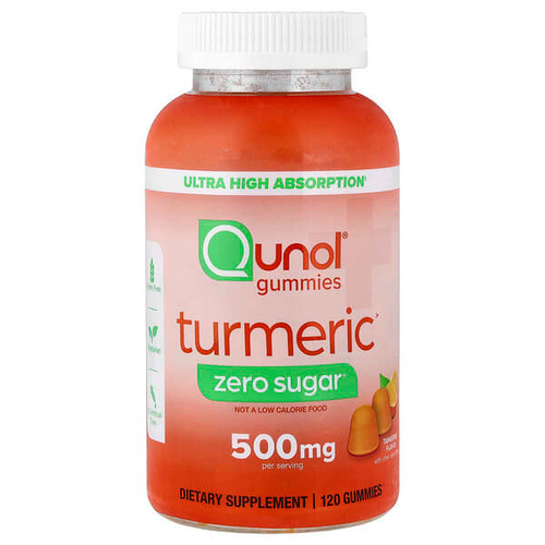 <img alt="Qunol, Turmeric Gummies, Tangerine, Zero Sugar, 120 Gummies (250 mg per Gummy)" title="Qunol, Turmeric Gummies, Tangerine, Zero Sugar, 120 Gummies (250 mg per Gummy),850052593209"