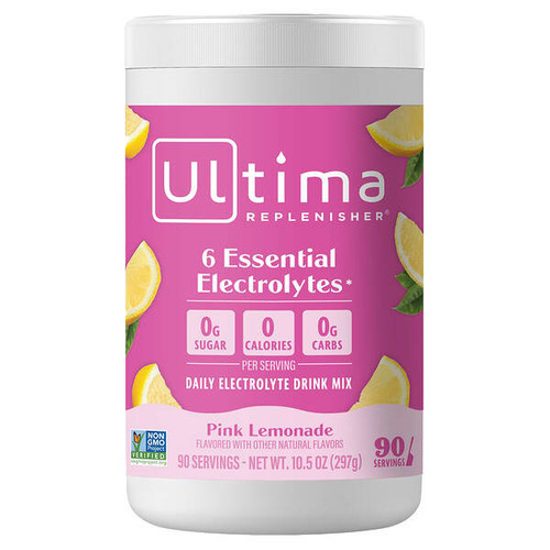 <img alt="Ultima Replenisher, Electrolyte Mix, Pink Lemonade, 9.5 oz (270 g)" title="Ultima Replenisher, Electrolyte Mix, Pink Lemonade, 9.5 oz (270 g),853218000931"