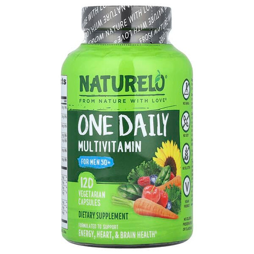<img alt="NATURELO, One Daily Multivitamin For Men 50+, 120 Vegetarian Capsules" title="NATURELO, One Daily Multivitamin For Men 50+, 120 Vegetarian Capsules,628110628916"