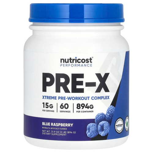 <img alt="Nutricost, Performance, PRE-X, Xtreme Pre-Workout Complex, Blue Raspberry, 2 lb (894 g)" title="Nutricost, Performance, PRE-X, Xtreme Pre-Workout Complex, Blue Raspberry, 2 lb (894 g),810014670935"
