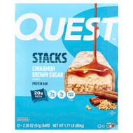 <img alt="Quest Nutrition, Stacks, Protein Bar, Cinnamon Brown Sugar, 12 Bars, 2.36 oz (67 g) Each" title="Quest Nutrition, Stacks, Protein Bar, Cinnamon Brown Sugar, 12 Bars, 2.36 oz (67 g) Each,888849018390"