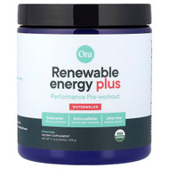 <img alt="Ora, Renewable Energy Plus, Performance Pre-Workout, Watermelon, 7.1 oz (200 g)" title="Ora, Renewable Energy Plus, Performance Pre-Workout, Watermelon, 7.1 oz (200 g),850028725474"