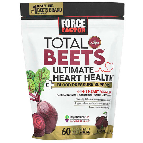 <img alt="Force Factor, Total Beets With CoQ10, Ultimate Heart Health, Black Cherry, 60 Superfood Soft Chews" title="Force Factor, Total Beets With CoQ10, Ultimate Heart Health, Black Cherry, 60 Superfood Soft Chews,810126661425"