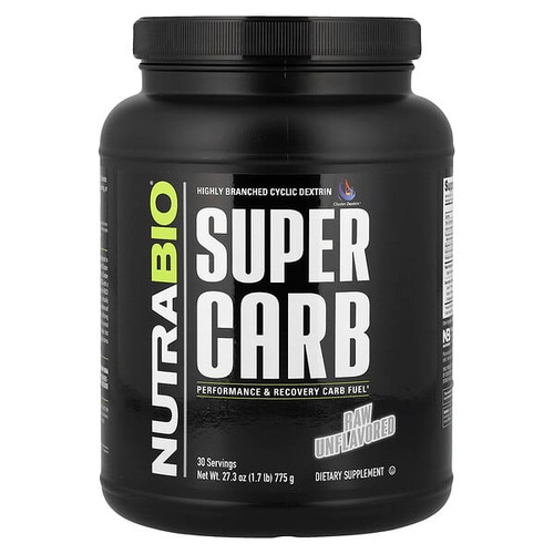 <img alt="NutraBio, Super Carb, Raw Unflavored, 1.7 lb (775 g)" title="NutraBio, Super Carb, Raw Unflavored, 1.7 lb (775 g),649908259617"