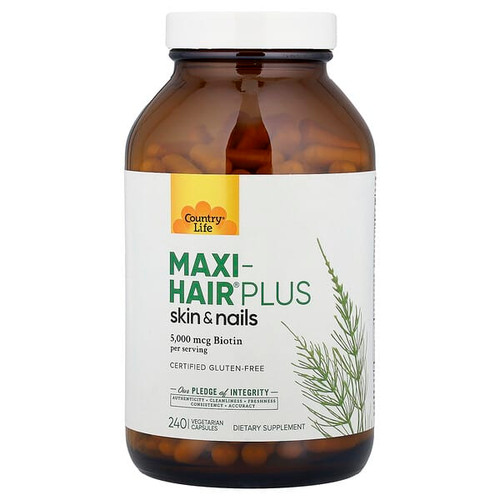 <img alt="Country Life, Maxi-Hair Plus, 240 Vegetarian Capsules" title="Country Life, Maxi-Hair Plus, 240 Vegetarian Capsules,015794050469"