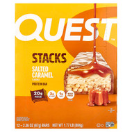 <img alt="Quest Nutrition, Stacks, Protein Bar, Salted Caramel, 12 Bars, 2.36 oz (67 g) Each" title="Quest Nutrition, Stacks, Protein Bar, Salted Caramel, 12 Bars, 2.36 oz (67 g) Each,888849018338"