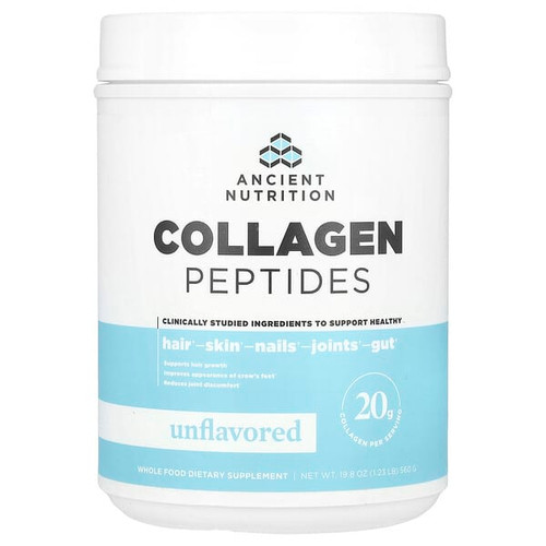 <img alt="Ancient Nutrition, Collagen Peptides, Unflavored, 1.23 lb (560 g)" title="Ancient Nutrition, Collagen Peptides, Unflavored, 1.23 lb (560 g),816401025982"