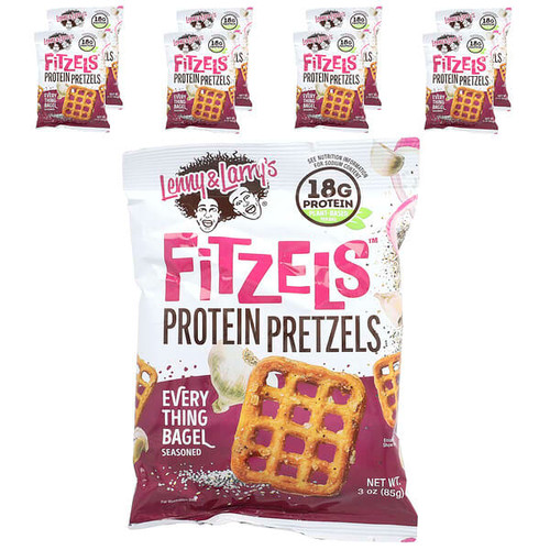 <img alt="Lenny & Larrys, Fitzels, Protein Pretzels, Everything Bagel , 8 Packs, 3 oz (85 g) Each" title="Lenny & Larrys, Fitzels, Protein Pretzels, Everything Bagel , 8 Packs, 3 oz (85 g) Each,00787692230822"