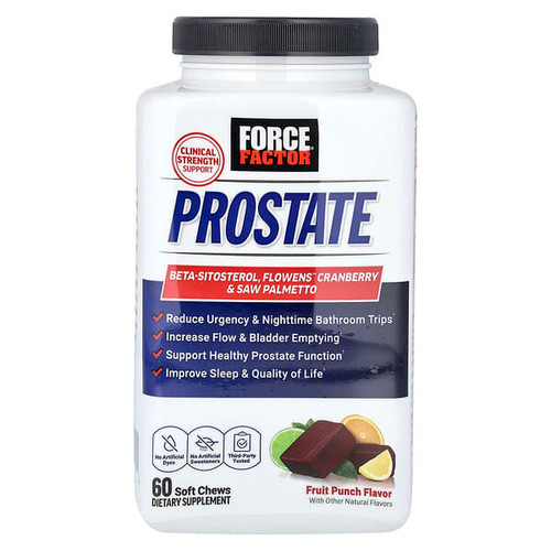 <img alt="Force Factor, Prostate, Fruit Punch, 60 Soft Chews" title="Force Factor, Prostate, Fruit Punch, 60 Soft Chews,810126662071"