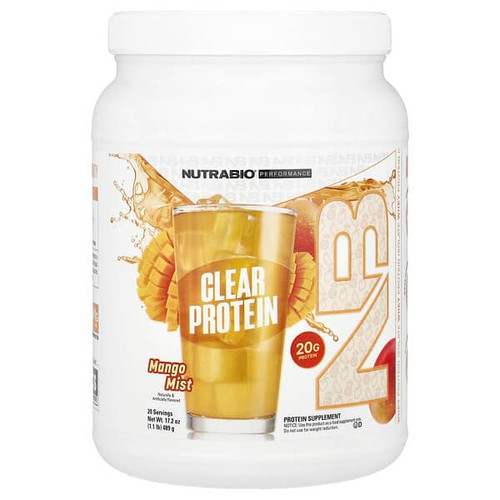 <img alt="NutraBio, Performance, Clear Protein, Mango Mist, 1.1 lb (489 g)" title="NutraBio, Performance, Clear Protein, Mango Mist, 1.1 lb (489 g),649908213602"