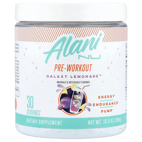 <img alt="Alani Nu, Pre-Workout, Galaxy Lemonade, 10.9 oz (309 g)" title="Alani Nu, Pre-Workout, Galaxy Lemonade, 10.9 oz (309 g),810030510130"
