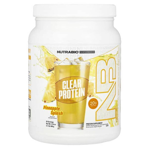 <img alt="NutraBio, Performance, Clear Protein, Pineapple Splash, 1.1 lb (499 g)" title="NutraBio, Performance, Clear Protein, Pineapple Splash, 1.1 lb (499 g),649908213701"