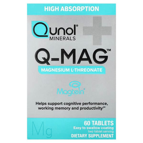 <img alt="Qunol, Q-MAG, Magnesium L-Threonate, 60 Tablets (72 mg per Tablet)" title="Qunol, Q-MAG, Magnesium L-Threonate, 60 Tablets (72 mg per Tablet),850184008503"