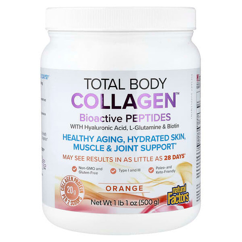 <img alt="Natural Factors, Total Body Collagen, Bioactive Peptides, Orange, 1 lb 1 oz (500 g)" title="Natural Factors, Total Body Collagen, Bioactive Peptides, Orange, 1 lb 1 oz (500 g),068958026312"