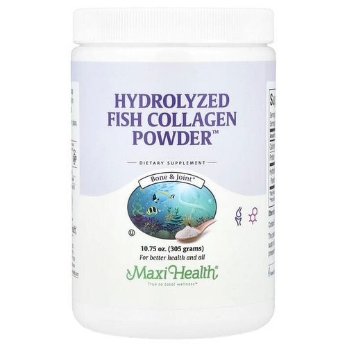 <img alt="Maxi Health, Hydrolyzed Fish Collagen Powder, 10.75 oz (305 g)" title="Maxi Health, Hydrolyzed Fish Collagen Powder, 10.75 oz (305 g),753406399307"