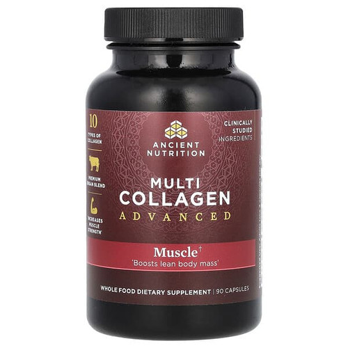 <img alt="Ancient Nutrition, Multi Collagen Advanced, Muscle, 90 Capsules" title="Ancient Nutrition, Multi Collagen Advanced, Muscle, 90 Capsules,816401026781"