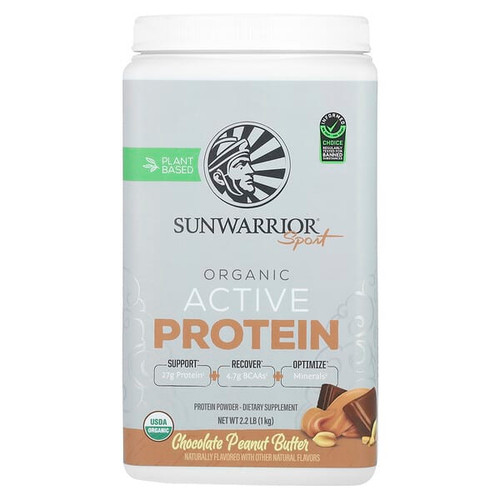 <img alt="Sunwarrior, Sport, Organic Active Protein, Chocolate Peanut Butter, 2.2 lb (1 kg)" title="Sunwarrior, Sport, Organic Active Protein, Chocolate Peanut Butter, 2.2 lb (1 kg),810100921293"