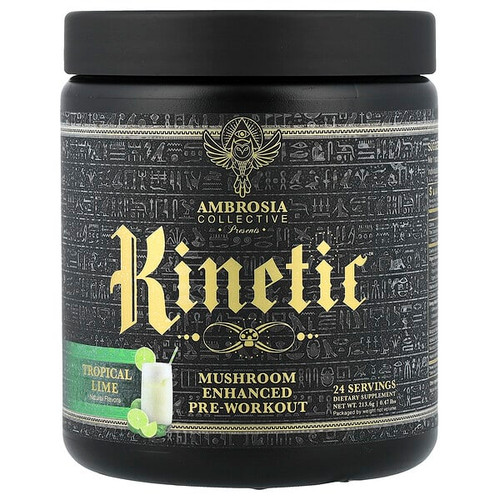 <img alt="Ambrosia Collective, Kinetic, Mushroom Enhanced Pre-Workout, Tropical Lime, 0.47 lbs (213.6 g)" title="Ambrosia Collective, Kinetic, Mushroom Enhanced Pre-Workout, Tropical Lime, 0.47 lbs (213.6 g),850044928323"