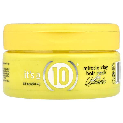 <img alt="Its a 10, Miracle Clay Hair Mask, For Blondes, 8 fl oz (240 ml)" title="Its a 10, Miracle Clay Hair Mask, For Blondes, 8 fl oz (240 ml),898571001355"