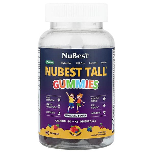 <img alt="NuBest, Nubest Tall Gummies, Mixed Berry, 60 Gummies" title="NuBest, Nubest Tall Gummies, Mixed Berry, 60 Gummies,850011016916"