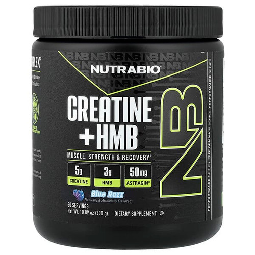 <img alt="NutraBio, Creatine + HMB, Blue Razz, 10.89 oz (308 g)" title="NutraBio, Creatine + HMB, Blue Razz, 10.89 oz (308 g),649908220242"