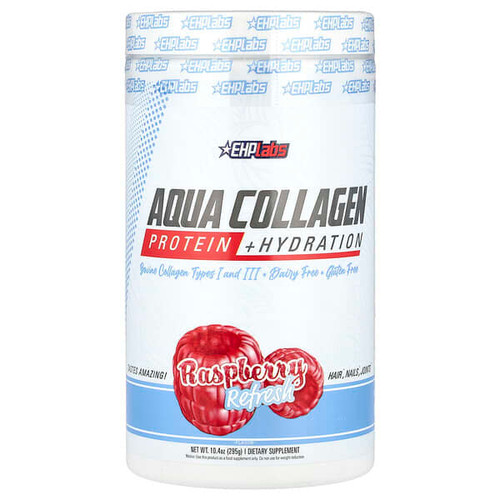 <img alt="EHPlabs, Aqua Collagen, Protein + Hydration, Raspberry Refresh, 10.4 oz (295 g)" title="EHPlabs, Aqua Collagen, Protein + Hydration, Raspberry Refresh, 10.4 oz (295 g),810095630460"