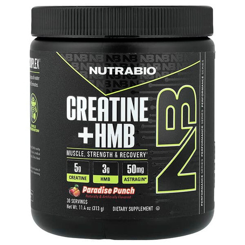 <img alt="NutraBio, Creatine + HMB, Paradise Punch, 11.4 oz (313 g)" title="NutraBio, Creatine + HMB, Paradise Punch, 11.4 oz (313 g),649908220259"
