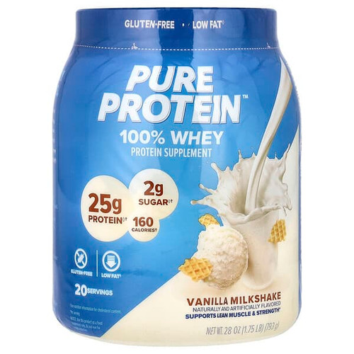 <img alt="Pure Protein, 100% Whey Protein, Vanilla Milkshake, 1.75 lb (793 g)" title="Pure Protein, 100% Whey Protein, Vanilla Milkshake, 1.75 lb (793 g),749826579481"