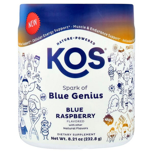<img alt="KOS, Spark of Blue Genius, Blue Raspberry, 8.21 oz (232.8 g)" title="KOS, Spark of Blue Genius, Blue Raspberry, 8.21 oz (232.8 g),850051063338"