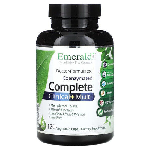 <img alt="Emerald Laboratories, CoEnzymated Complete Clinical + Multi, 120 Vegetable Caps" title="Emerald Laboratories, CoEnzymated Complete Clinical + Multi, 120 Vegetable Caps,743650002221"