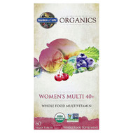 <img alt="Garden of Life, Organics, Womens Multi 40+, 60 Vegan Tablets" title="Garden of Life, Organics, Womens Multi 40+, 60 Vegan Tablets,658010117777"