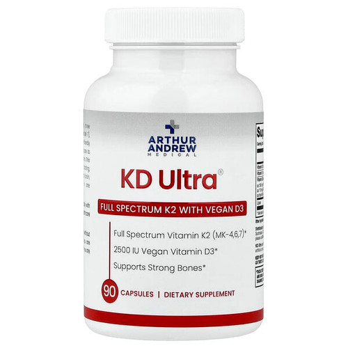 <img alt="Arthur Andrew Med, KD Ultra, Full Spectrum K2 with Vegan D3, 90 Capsules" title="Arthur Andrew Med, KD Ultra, Full Spectrum K2 with Vegan D3, 90 Capsules,855822008341"