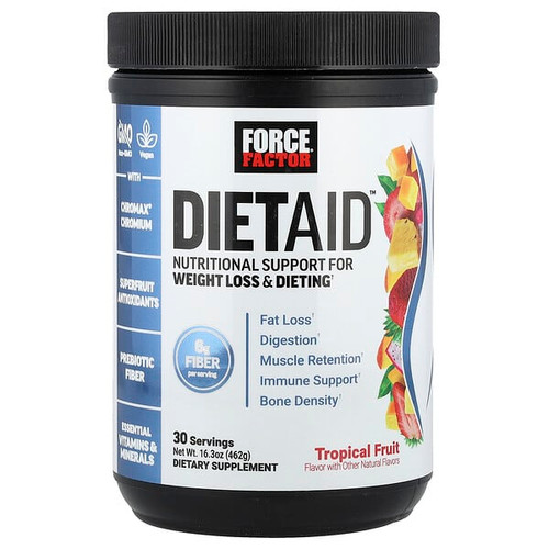 <img alt="Force Factor, DietAid, Tropical Fruit, 16.3 oz (462 g)" title="Force Factor, DietAid, Tropical Fruit, 16.3 oz (462 g),810126661876"