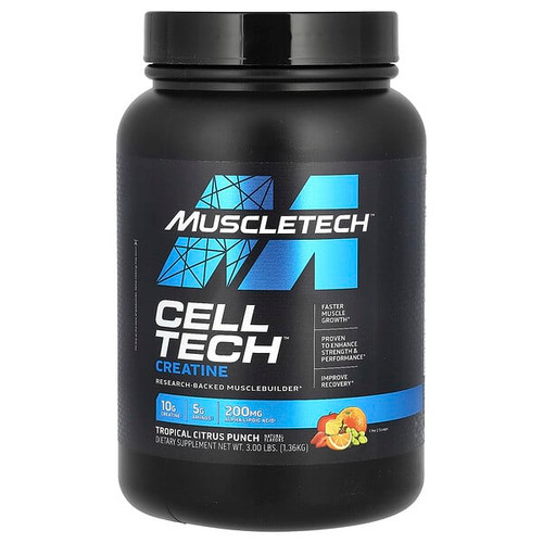 <img alt="MuscleTech, Cell-Tech Creatine, Tropical Citrus Punch, 3 lbs (1.36 kg)" title="MuscleTech, Cell-Tech Creatine, Tropical Citrus Punch, 3 lbs (1.36 kg),631656715828"