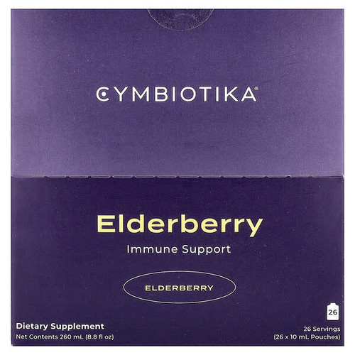 <img alt="Cymbiotika, Elderberry Immune Support, 26 Pouches, 0.3 fl oz (10 ml) Each" title="Cymbiotika, Elderberry Immune Support, 26 Pouches, 0.3 fl oz (10 ml) Each,850033146257"
