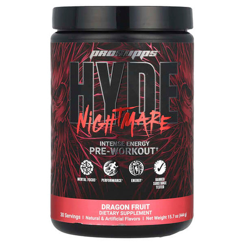 <img alt="ProSupps, HYDE Nightmare, Intense Energy Pre-Workout, Dragon Fruit, 15.7 oz (444 g)" title="ProSupps, HYDE Nightmare, Intense Energy Pre-Workout, Dragon Fruit, 15.7 oz (444 g),810034818317"