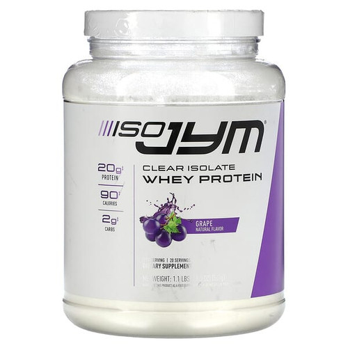<img alt="JYM Supplement Science, Clear Isolate Whey Protein, Grape, 1.1 lbs (18.3 oz)" title="JYM Supplement Science, Clear Isolate Whey Protein, Grape, 1.1 lbs (18.3 oz),817047022038"
