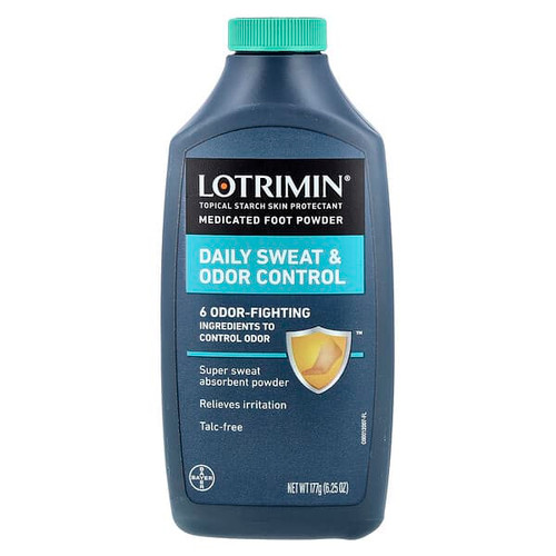 <img alt="Lotrimin, Daily Sweat & Odor Control Medicated Foot Powder, 6.25 oz (177 g)" title="Lotrimin, Daily Sweat & Odor Control Medicated Foot Powder, 6.25 oz (177 g),858792002975"