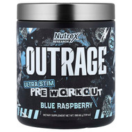 <img alt="Nutrex Research, Outrage, Ultra Stim Pre Workout, Blue Raspberry, 7.01 oz (198.66 g)" title="Nutrex Research, Outrage, Ultra Stim Pre Workout, Blue Raspberry, 7.01 oz (198.66 g),034529123629"