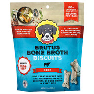 <img alt="Brutus Bone Broth, Biscuits, For Dogs, Beef, 8 oz (226 g)" title="Brutus Bone Broth, Biscuits, For Dogs, Beef, 8 oz (226 g),728177010003"