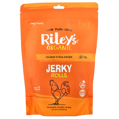 <img alt="Rileys Pets, Jerky Rolls, Dog Treats, Chicken & Rice, 10 oz (283 g)" title="Rileys Pets, Jerky Rolls, Dog Treats, Chicken & Rice, 10 oz (283 g),878941000058"
