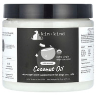 <img alt="Kin+Kind, Cold Pressed Coconut Oil, For Dogs and Cats, 16 fl oz (473 ml)" title="Kin+Kind, Cold Pressed Coconut Oil, For Dogs and Cats, 16 fl oz (473 ml),693749006442"