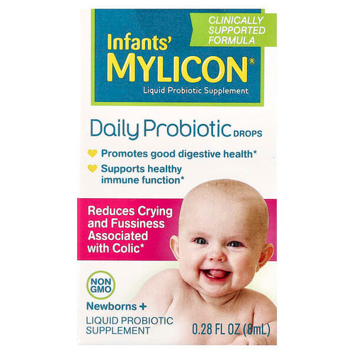 <img alt="Mylicon, Infants, Daily Probiotic Drops, Newborns+, 0.28 fl oz (8 ml)" title="Mylicon, Infants, Daily Probiotic Drops, Newborns+, 0.28 fl oz (8 ml),857538000022"